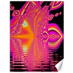 Magenta Boardwalk Carnival, Abstract Ocean Shimmer Canvas 36  x 48  (Unframed)