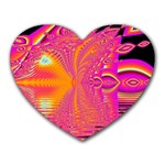 Magenta Boardwalk Carnival, Abstract Ocean Shimmer Mouse Pad (Heart) Magenta Boardwalk Carnival, Abstract Ocean Shimmer Mouse Pad (Heart)