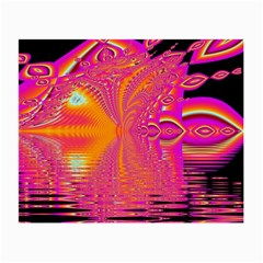 Magenta Boardwalk Carnival, Abstract Ocean Shimmer Glasses Cloth (Small, Two Sided) from ArtsNow.com Back