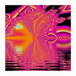 Magenta Boardwalk Carnival, Abstract Ocean Shimmer Glasses Cloth (Medium, Two Sided)