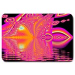 Magenta Boardwalk Carnival, Abstract Ocean Shimmer Large Door Mat Magenta Boardwalk Carnival, Abstract Ocean Shimmer Large Door Mat