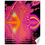 Magenta Boardwalk Carnival, Abstract Ocean Shimmer Canvas 11  x 14  (Unframed)