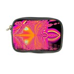 Magenta Boardwalk Carnival, Abstract Ocean Shimmer Coin Purse