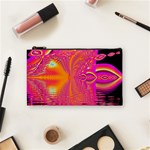Magenta Boardwalk Carnival, Abstract Ocean Shimmer Cosmetic Bag (Small) Magenta Boardwalk Carnival, Abstract Ocean Shimmer Cosmetic Bag (Small)