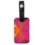 Magenta Boardwalk Carnival, Abstract Ocean Shimmer Luggage Tag (One Side) Magenta Boardwalk Carnival, Abstract Ocean Shimmer Luggage Tag (One Side)