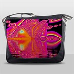 Magenta Boardwalk Carnival, Abstract Ocean Shimmer Messenger Bag