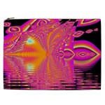 Magenta Boardwalk Carnival, Abstract Ocean Shimmer Cosmetic Bag (XXL)