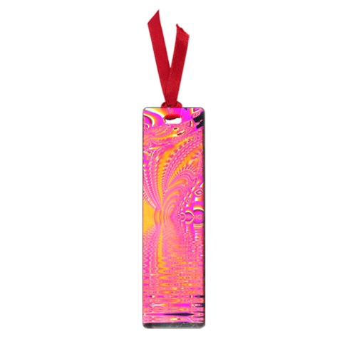 Magenta Boardwalk Carnival, Abstract Ocean Shimmer Small Bookmark from ArtsNow.com Front