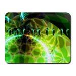 Dawn Of Time, Abstract Lime & Gold Emerge Small Mouse Pad (Rectangle)