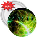 Dawn Of Time, Abstract Lime & Gold Emerge 3 Button (10 pack) Dawn Of Time, Abstract Lime & Gold Emerge 3 Button (10 pack)