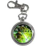 Dawn Of Time, Abstract Lime & Gold Emerge Key Chain Watch