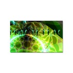 Dawn Of Time, Abstract Lime & Gold Emerge Sticker (Rectangle)