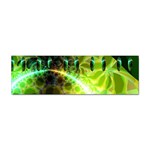 Dawn Of Time, Abstract Lime & Gold Emerge Bumper Sticker