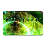 Dawn Of Time, Abstract Lime & Gold Emerge Magnet (Rectangular)