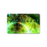 Dawn Of Time, Abstract Lime & Gold Emerge Magnet (Name Card)