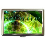 Dawn Of Time, Abstract Lime & Gold Emerge Cigarette Money Case Dawn Of Time, Abstract Lime & Gold Emerge Cigarette Money Case