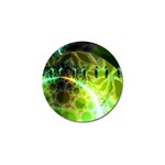 Dawn Of Time, Abstract Lime & Gold Emerge Golf Ball Marker