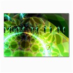 Dawn Of Time, Abstract Lime & Gold Emerge Postcard 4 x 6  (10 Pack)