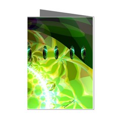 Dawn Of Time, Abstract Lime & Gold Emerge Mini Greeting Card (8 Pack) from ArtsNow.com Left