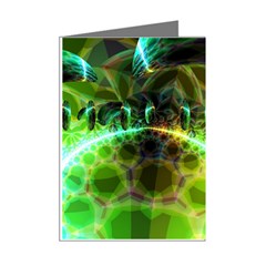 Dawn Of Time, Abstract Lime & Gold Emerge Mini Greeting Card (8 Pack) from ArtsNow.com Right