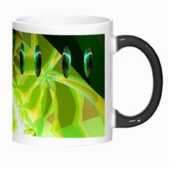 Dawn Of Time, Abstract Lime & Gold Emerge Morph Mug from ArtsNow.com Right