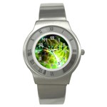 Dawn Of Time, Abstract Lime & Gold Emerge Stainless Steel Watch (Slim) Dawn Of Time, Abstract Lime & Gold Emerge Stainless Steel Watch (Slim)