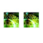 Dawn Of Time, Abstract Lime & Gold Emerge Cufflinks (Square) Dawn Of Time, Abstract Lime & Gold Emerge Cufflinks (Square)