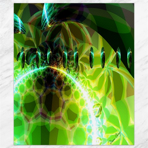 Dawn Of Time, Abstract Lime & Gold Emerge Canvas 8  x 10  (Unframed) from ArtsNow.com 8.15 x9.66  Canvas - 1