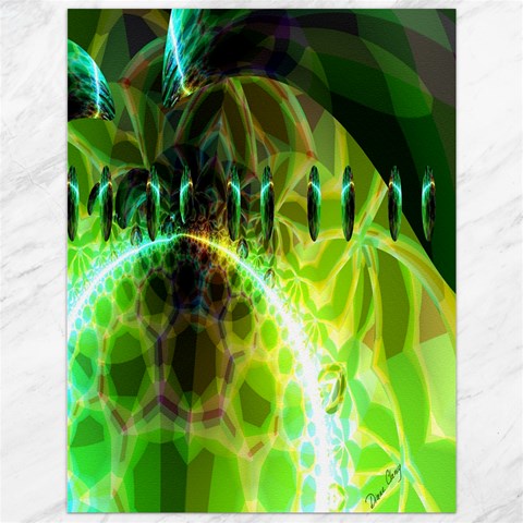 Dawn Of Time, Abstract Lime & Gold Emerge Canvas 12  x 16  (Unframed) from ArtsNow.com 11.86 x15.41  Canvas - 1