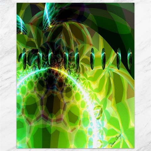 Dawn Of Time, Abstract Lime & Gold Emerge Canvas 16  x 20  (Unframed) from ArtsNow.com 15.75 x19.29  Canvas - 1