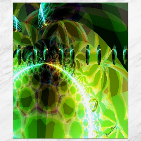 Dawn Of Time, Abstract Lime & Gold Emerge Canvas 20  x 24  (Unframed) from ArtsNow.com 19.57 x23.15  Canvas - 1