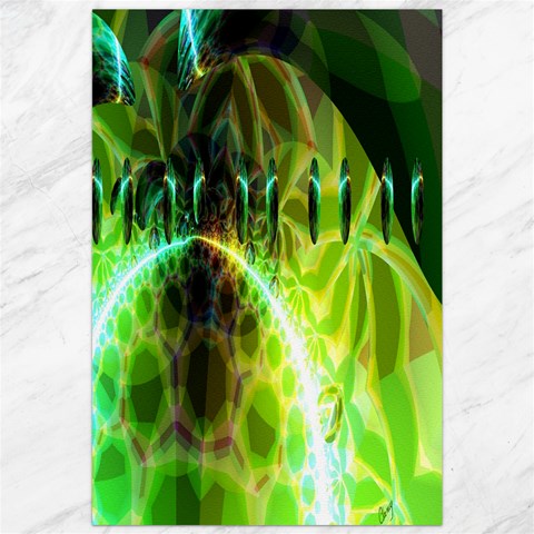 Dawn Of Time, Abstract Lime & Gold Emerge Canvas 20  x 30  (Unframed) from ArtsNow.com 19.62 x28.9  Canvas - 1