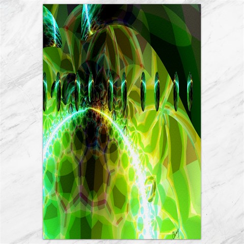 Dawn Of Time, Abstract Lime & Gold Emerge Canvas 24  x 36  (Unframed) from ArtsNow.com 23.35 x34.74  Canvas - 1