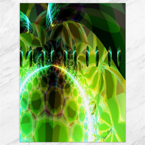 Dawn Of Time, Abstract Lime & Gold Emerge Canvas 36  x 48  (Unframed) from ArtsNow.com 35.26 x46.15  Canvas - 1