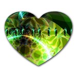 Dawn Of Time, Abstract Lime & Gold Emerge Mouse Pad (Heart) Dawn Of Time, Abstract Lime & Gold Emerge Mouse Pad (Heart)