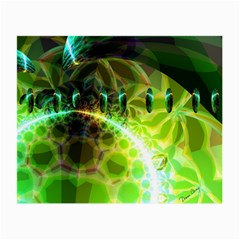 Dawn Of Time, Abstract Lime & Gold Emerge Glasses Cloth (Small, Two Sided) from ArtsNow.com Front