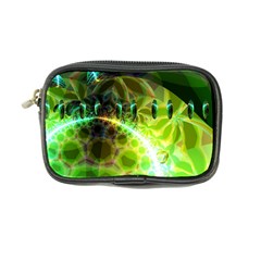 Dawn Of Time, Abstract Lime & Gold Emerge Coin Purse from ArtsNow.com Front