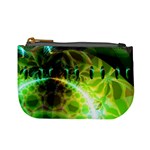 Dawn Of Time, Abstract Lime & Gold Emerge Coin Change Purse