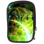 Dawn Of Time, Abstract Lime & Gold Emerge Compact Camera Leather Case Dawn Of Time, Abstract Lime & Gold Emerge Compact Camera Leather Case