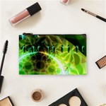 Dawn Of Time, Abstract Lime & Gold Emerge Cosmetic Bag (Small)