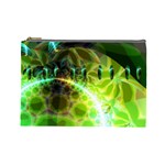 Dawn Of Time, Abstract Lime & Gold Emerge Cosmetic Bag (Large)