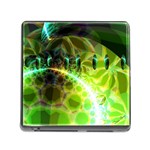 Dawn Of Time, Abstract Lime & Gold Emerge Memory Card Reader with Storage (Square)