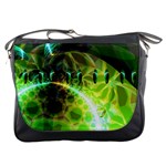 Dawn Of Time, Abstract Lime & Gold Emerge Messenger Bag Dawn Of Time, Abstract Lime & Gold Emerge Messenger Bag