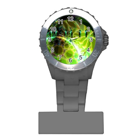 Dawn Of Time, Abstract Lime & Gold Emerge Nurses Watch from ArtsNow.com Front