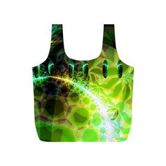 Dawn Of Time, Abstract Lime & Gold Emerge Reusable Bag (S) from ArtsNow.com Front