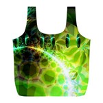 Dawn Of Time, Abstract Lime & Gold Emerge Reusable Bag (L)