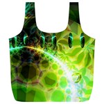 Dawn Of Time, Abstract Lime & Gold Emerge Reusable Bag (XL)