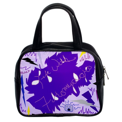 Life With Fibro2 Classic Handbag (Two Sides) from ArtsNow.com Front