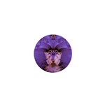 Artsy Purple Awareness Butterfly 1  Mini Button