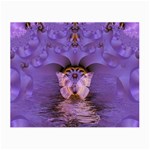 Artsy Purple Awareness Butterfly Glasses Cloth (Small)